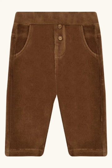 Pantalone bambino in velluto marrone