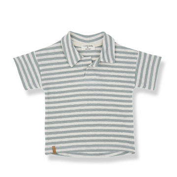 1+ in the Family Maglia righe verdi e panna - Borrassa