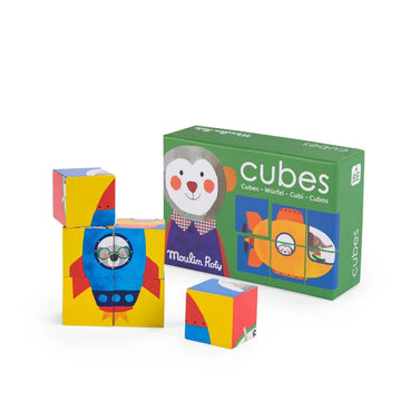 Moulin Roty Puzzle cubetti in legno - Les Popipop