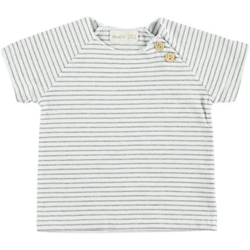 T-shirt bambini manica corta in cotone biologico - righe