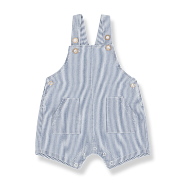 1+ in the Family Salopette bambino righe color denim - Talaies
