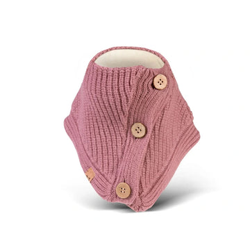 Fellhof Scaldacollo bebè rosa in lana merino