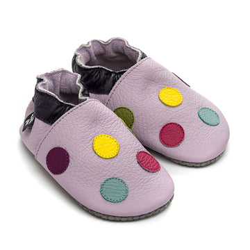 Scarpine morbide primi passi con suola antiscivolo - Pois