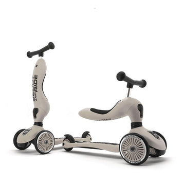 Scoot and Ride Monopattino e Triciclo 2 in 1 - Highwaykick 1 Ash