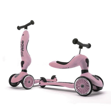 Scoot and Ride Monopattino e Triciclo 2 in 1 - Highwaykick1 Rose