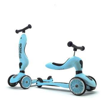 Scoot and Ride Monopattino e Triciclo 2 in 1 - Blueberry