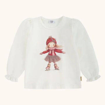 t-shirt manica lunga pattinatrice