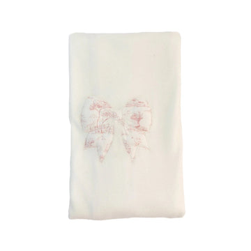 Copertina in ciniglia, Vintage con fiocco - Baby G