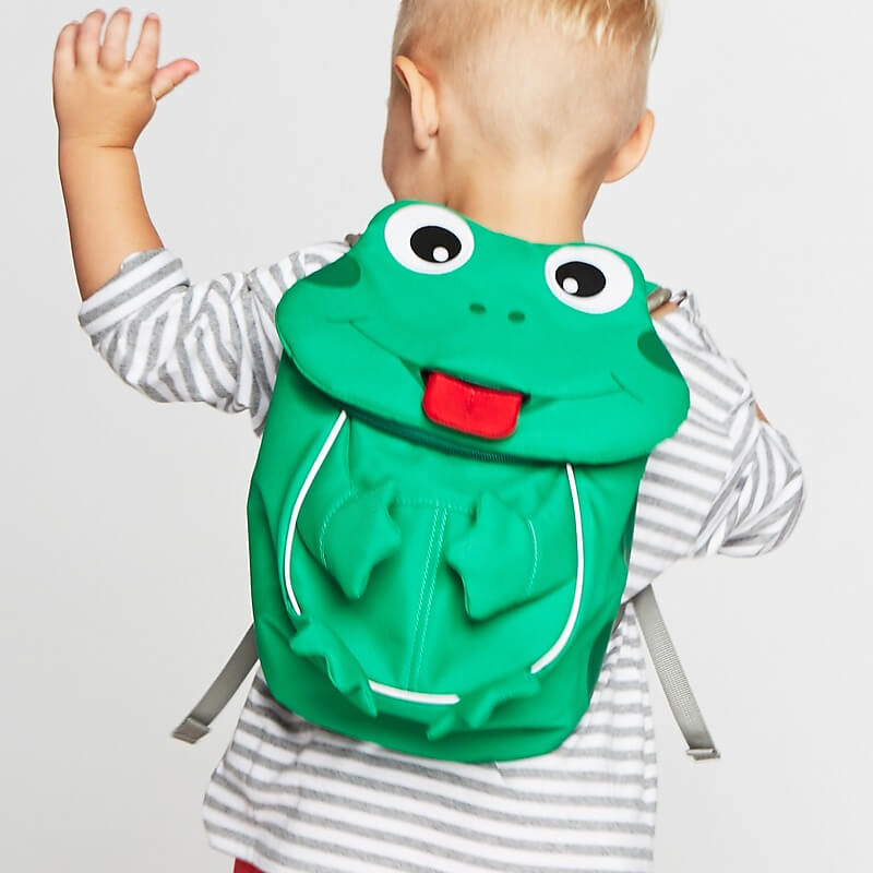 Zaino Rana verde Affenzahn per bambini