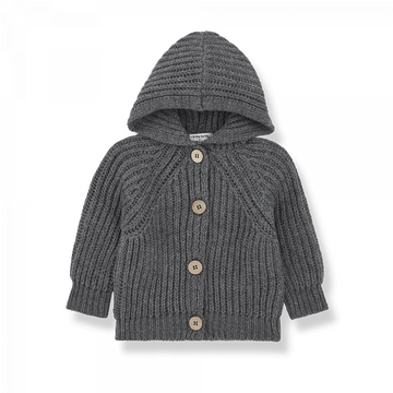 1+ in the Family Cardigan bambini, grey - Aniol