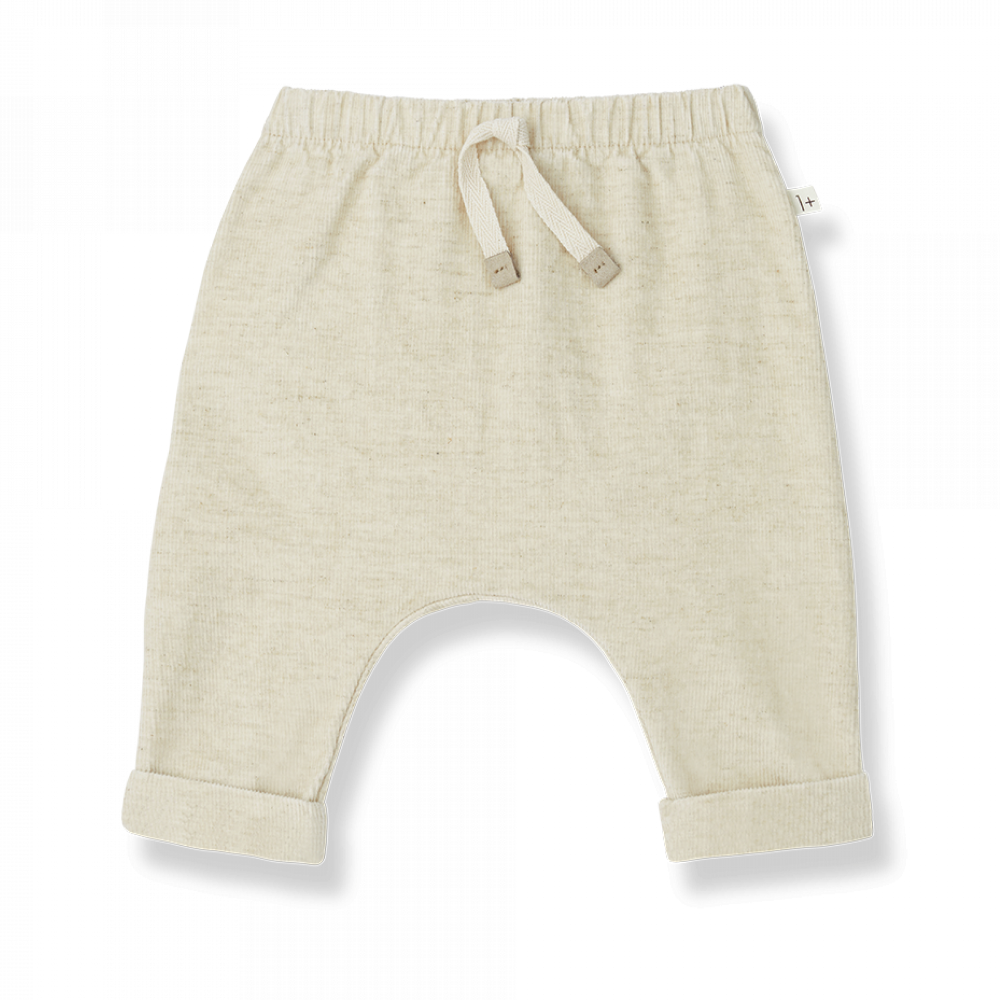 Pantalone bambino a costine Ramon, colore natural