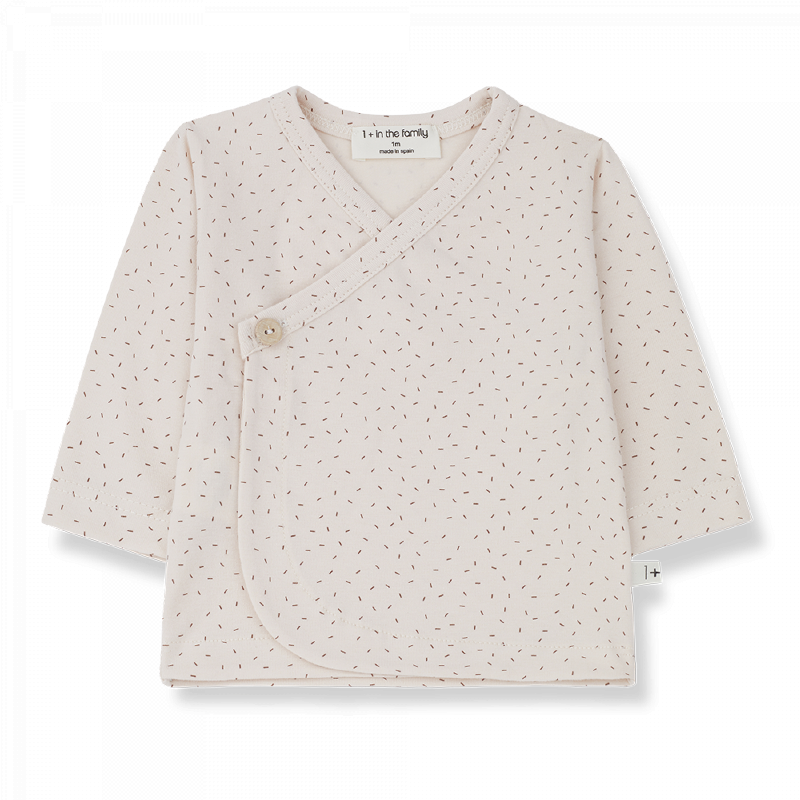 Maglia kimono neonata in jersey di cotone, collezzione SS23 1+ in the Family