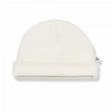 Berretto neonato ecru in cotone biologico, 1+ in the Family SS 23