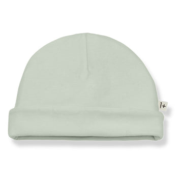Berretto neonato verde in cotone biologico, 1+ in the Family SS 23