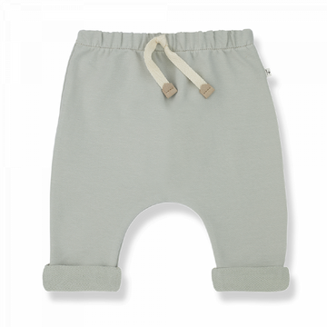 Pantalone verde per neonato, collezione SS23 1+ in the Family