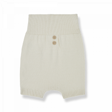 Pantalone morbido neonato ecru, della collezione SS23 1+ in the Family