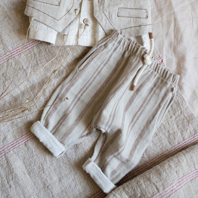 Pantalone a righe bambino, collezione SS23 1+ in the Family