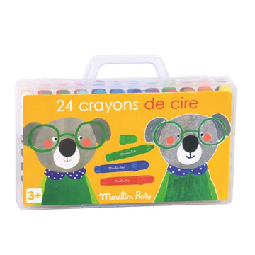Colori a cera 24 pezzi - Moulin Roty