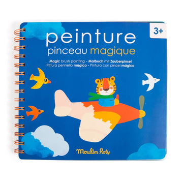 Moulin Roty® Libro con pennello magico, Les Popipop