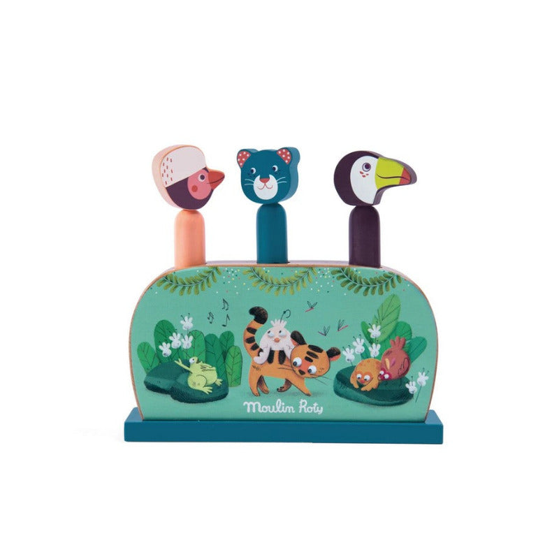 Gioco Pop up della giungla, dans la jungle, Moulin Roty