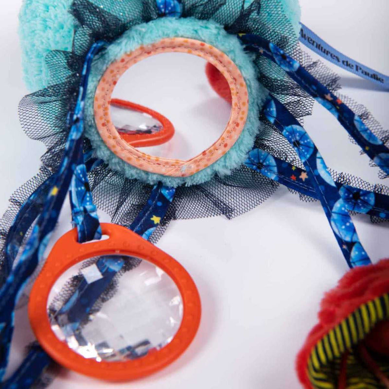 Medusa peluche multiattività per neonato, Les aventures de Paulie, Moulin Roty