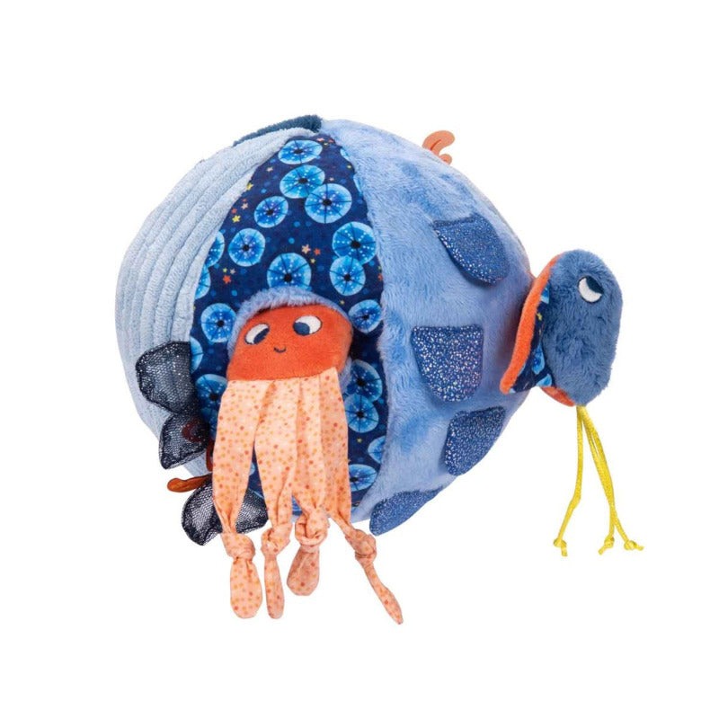 Palla morbida multiattività sensoriale per neonato, Les aventures de Paulie, Moulin Roty