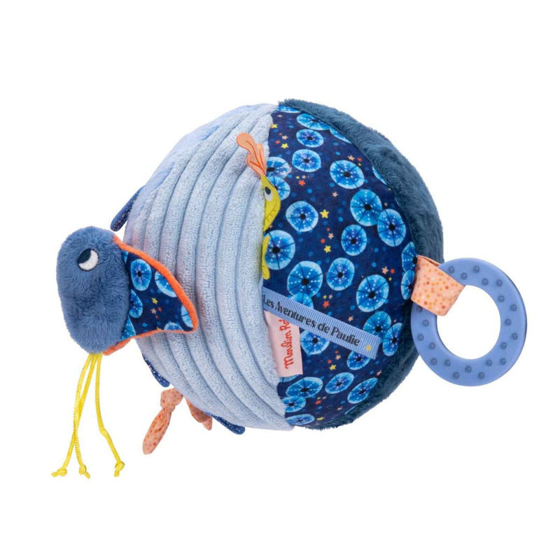 Palla morbida multiattività sensoriale per neonato, Les aventures de Paulie, Moulin Roty