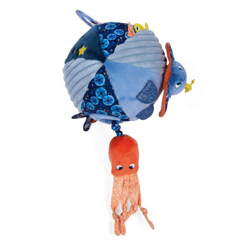 Palla morbida multiattività sensoriale per neonato, Les aventures de Paulie, Moulin Roty