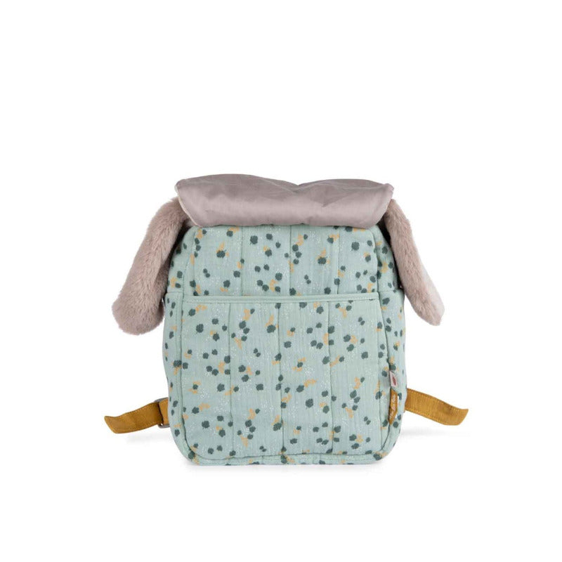 Zaino morbido coniglio salvia, Trois petits lapins, Moulin Roty