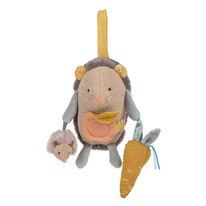 Riccio peluche multiattività, Trois petits lapins, Moulin Roty