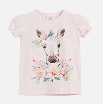 T-shirt bambina manica corta - Zebra Ayla | Hust & Claire