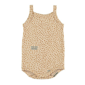 Body neonata con spallina in cotone biologico - Sauvage Pink