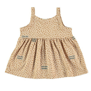 Canotta top bambina in cotone biologico - Sauvage Pink