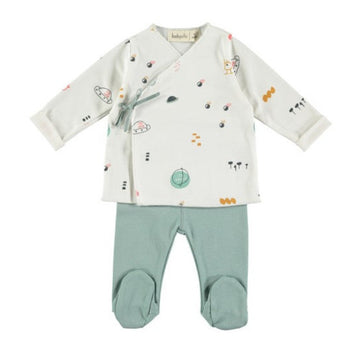 Completo per neonato in cotone biologico - Ufo | Babyclic