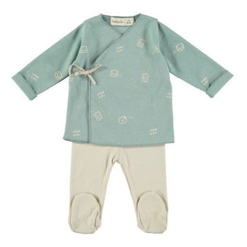 Completo per neonato in cotone biologico - Hello | Babyclic