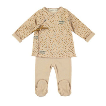 Completo per neonata in cotone biologico - Sauvage Pink | Babyclic