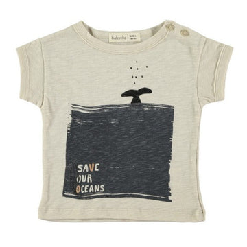 T-shirt bambino a manica corta in cotone biologico - Oceans