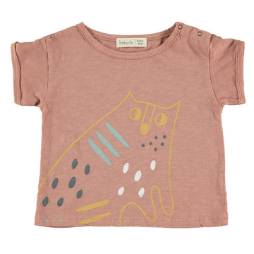 T-shirt bambino a manica corta in cotone biologico - Cat