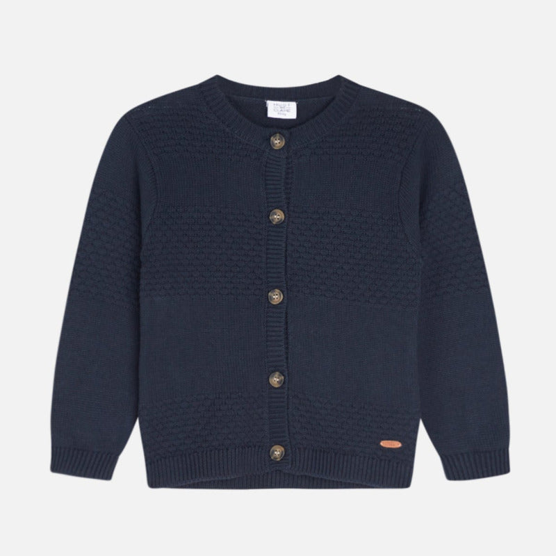 Cardigan bambino blu navy