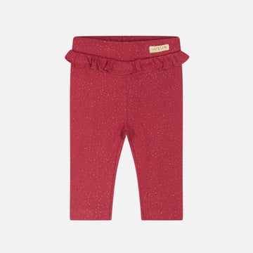 Leggings bambina rosso