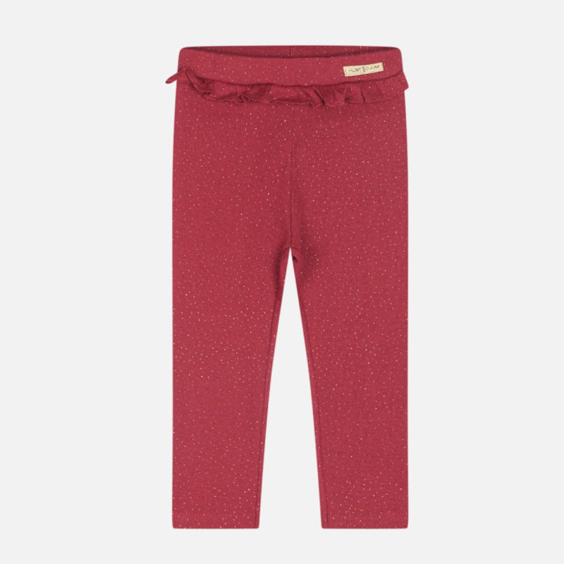 Leggings bambina rosso
