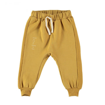 Pantalone bambina in caldo cotone biologico - Change ocher