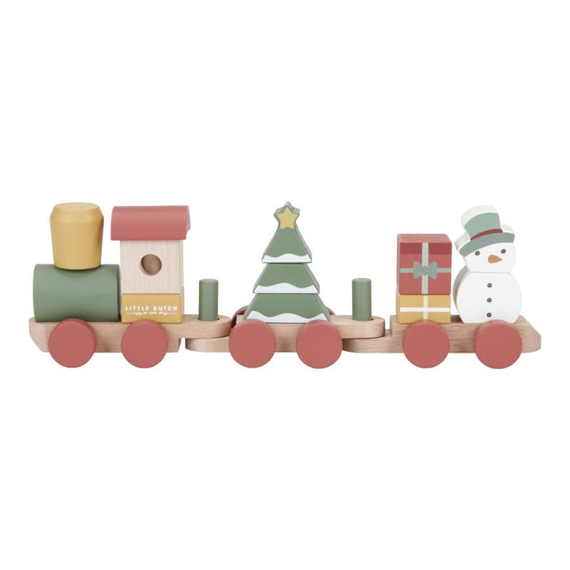 treno in legno X-mas edition, Little Dutch