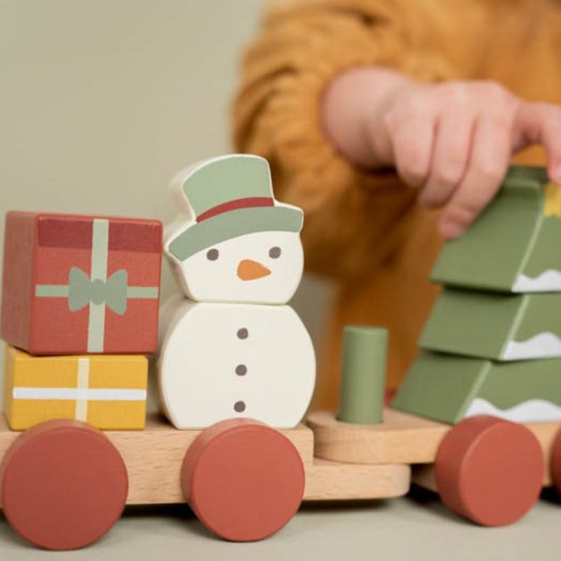 treno in legno X-mas edition, Little Dutch