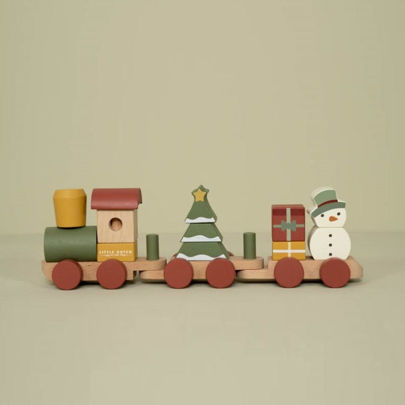 treno in legno X-mas edition, Little Dutch