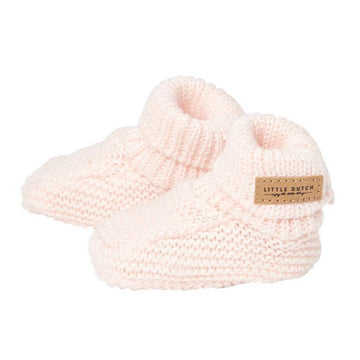Scarpine bebè lavorate a tricot rosa baby