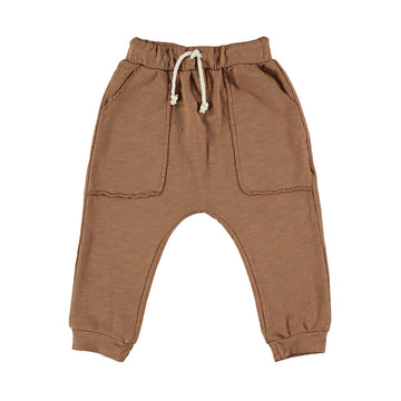 Pantalone bambino in cotone biologico - caramello