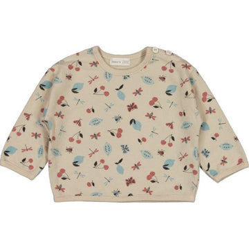 Felpa bambina in cotone waffle - frutti
