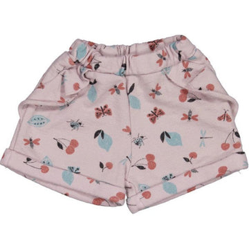 Shorts bambina in cotone biologico - Blueberry