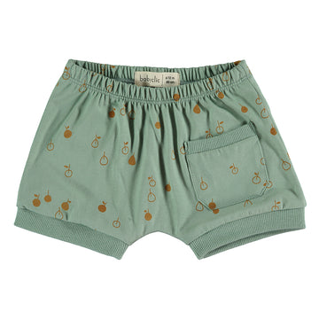 Bermuda bambino in cotone biologico - mela verde